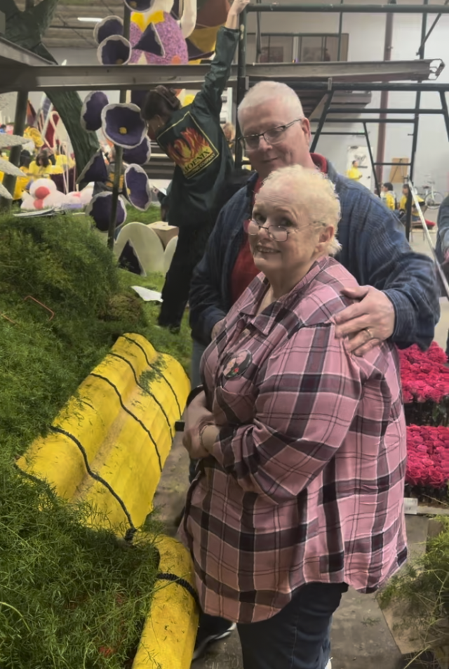 Ray and Terry at Rose Parade Float Build