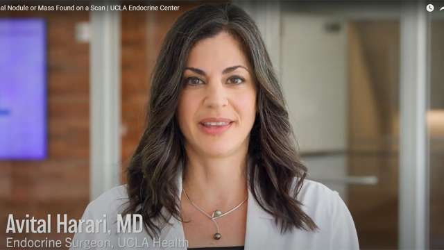 Endocrine Surgeon Avital Harari, MD discusses adrenal nodules found on a scan.
