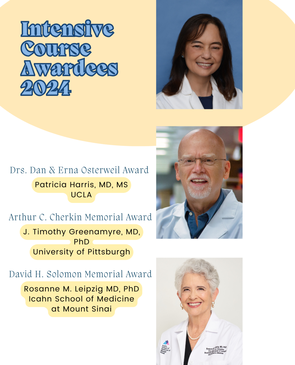 Intensive Course Awardees for 2024