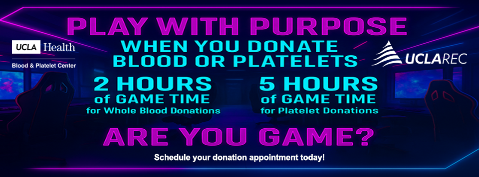 Play With Purpose - Earn Game Time at the Bruins Esports & Gaming Lounge When You Donate