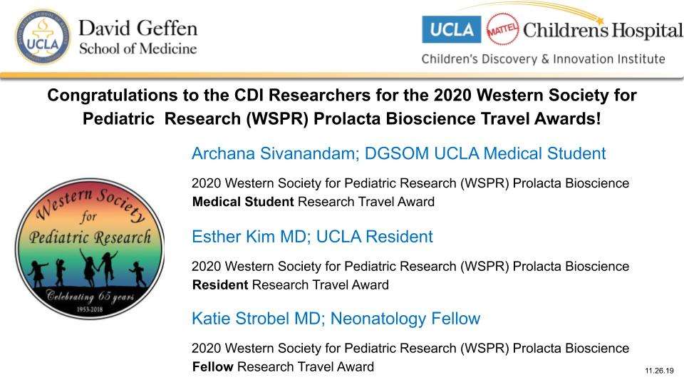 description of CDI Researchers who won Bioscience Travel Awards