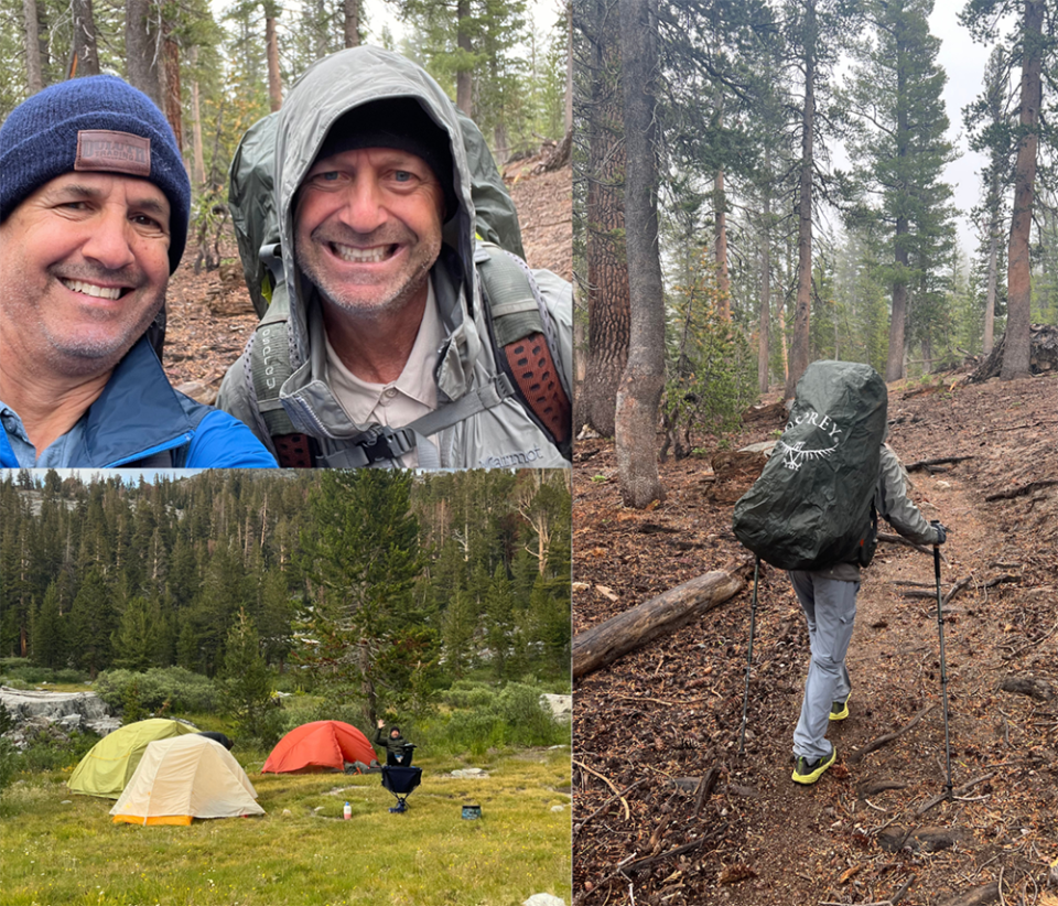 Dr. Michael Teitell and Patrick Teitell camping on Mt. Whitney