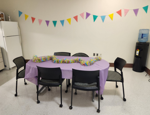 The Business Office Hoteling Space Breakroom