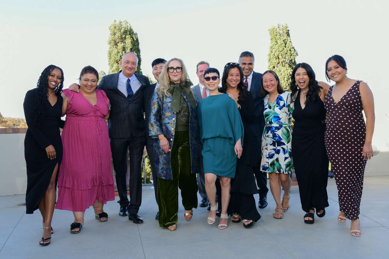Group of people smiling