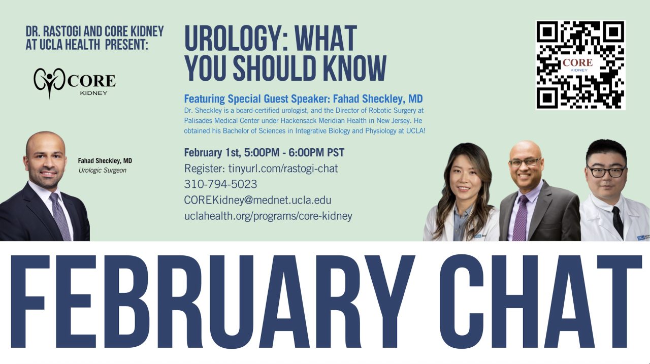 CORE Kidney February Monthly Chat Flyer