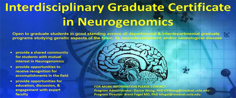 Interdisciplinary Graduate Certificate in Neurogenomics