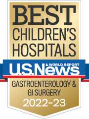 Best Children's Hospital Ranking - Pediatric Gastroenterology & GI Surgery