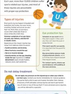 Health Tips Infographic Sports Eye Injury
