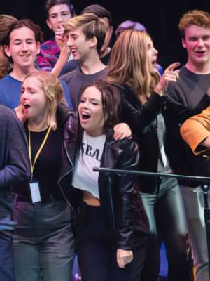 Musicians on stage at Chords2Cure benefit concert