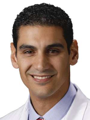 headshot of Dr. Bassem Shoucri in white lab coat