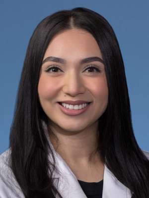 Valeria Rangel, PhD in a white lab coat