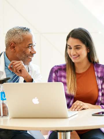 doctor patient laptop