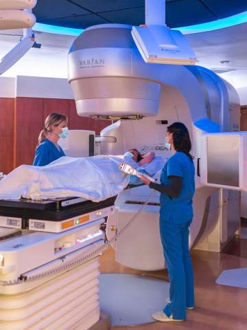 Radiation oncology scan, Truebeam machine