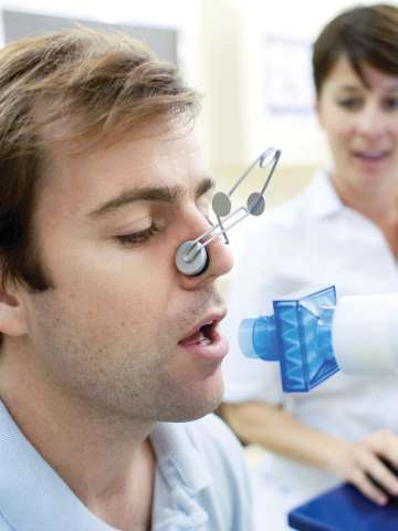 Lung function test, respiratory care