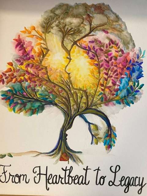 A painting by a patient.