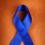 Blue ribbon colorectal cancer awareness