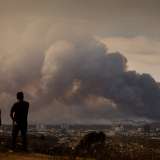 Smoke from the Los Angeles wildfires.