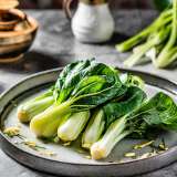 Steamed Garlic Bok Choy