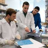 UCLA cancer researcher Andrew Goldstein and his lab team