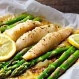 White Fish with Asparagus