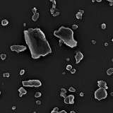 A close-up of nanoparticles.