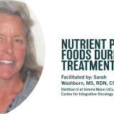 NUTRIENT PACKED FOODS DURING TREATMENT | Facilitated by: Sarah Washburn, MS, RDN, CSO | Dietitian II at Simms/Mann UCLA Center for Integrative Oncology 