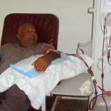 Patient receiving dialysis