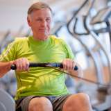 older man doing moderate exercise  - diabetes program - hyperglycemia