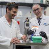 Two doctors in a lab