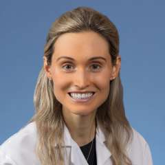 A headshot of Sarah Manz, MD