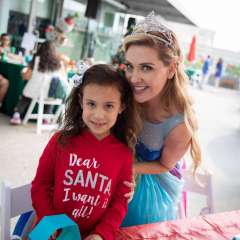 Barbie with pediatric patient